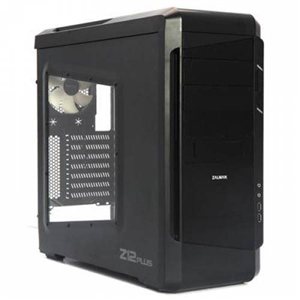 Zalman Z12 Plus Black Window Midi Gaming Tower Case (No PSU) (952)
